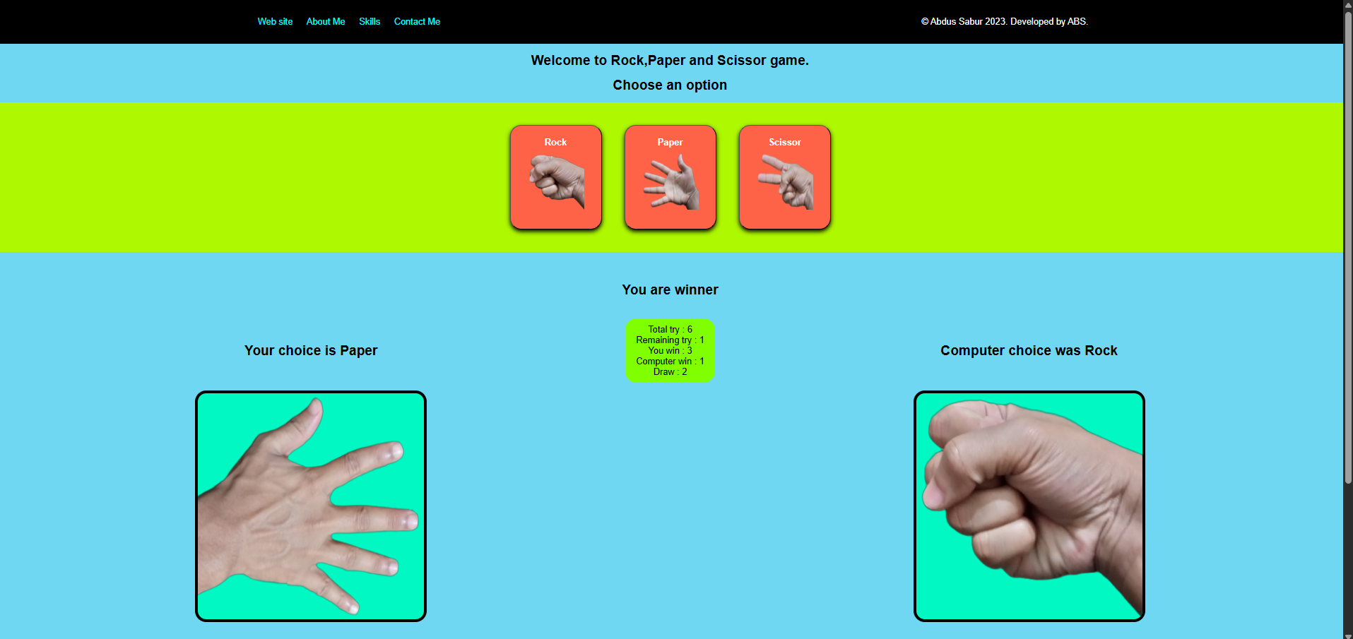 Rock Paper Scissor
